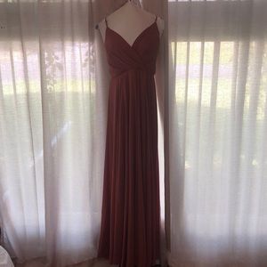 “All about love rusty rose maxi dress” from Lulus